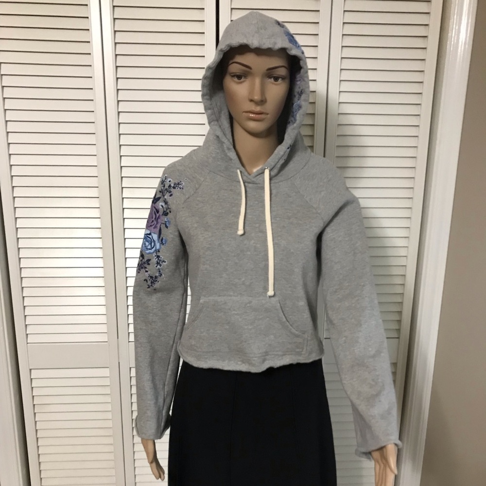 American Rag Cropped Hoodie SZ SM